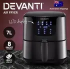 Devanti Digital Oil Free Air Fryer 7L Black Stainless Steel