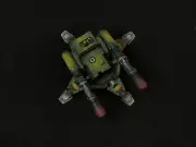 Warhammer 40k commission painted Tarantula Sentry Gun with Lascannons
