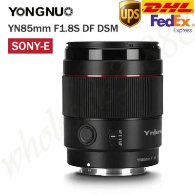 DHL YONGNUO YN85mm F1.8S DF DSM AF/MF Lens For Sony E-Mount A9 A7RII A7RII A6600