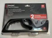 ZWILLING 2-Stage Knife Sharpener Pull-Through Coarse and Fine Safe New Sealed Pc