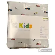 The Big One Kids 275 Thread Count Toddler Sheet Set City Vehicles Construction