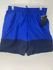 Nike Men’s Split Color Block Swim Trunks NESSB450 494 Game Royal Blue Medium M