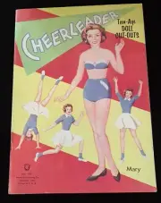 Vintage Cheerleader Teen-age Doll Cut-outs, Uncut, Stevie Books No. 182