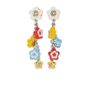 [Marc Jacobs] Marc Jacobs The Enamel Wild Daisy Statement Earrings ONE SIZE SILVER