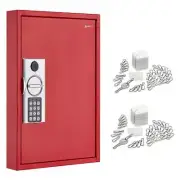 AdirOffice Safe Lock Box Key Cabinet 60-Key Digital-Lock Heavy-Duty w/ 100-Tags