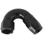 Aeroflow 570 Series One-Piece Full Flow 150° Hose End -8AN, AF575-08DBLK