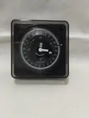 24 Hour Mechanical Panel Mount Timer Black 240V 16A