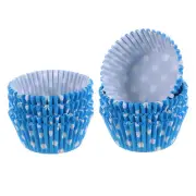 200 Count Cupcake Liners Blue Dot Cupcake Muffins Liners Paper Baking Cups
