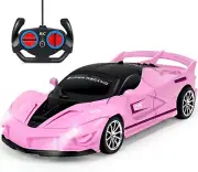 Remote Control Car for Girls Kids, Pink RC Cars for Girls, RC Racing Toy with Li