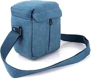 Camera Bag Photo Shoulder Case Fit for Sony A6300 A5100 A6000 A5000 NEX-7 RX100 II III IV V NEX-5T/5R/5C NEX3 Fit for Sony Rx100 Camera Case(Blue)