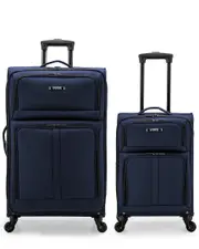 U.S. Traveler Anzio 2 Piece Softside Expandable Spinner Luggage Set