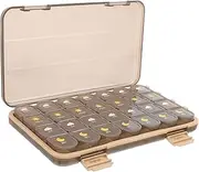 GARVALON Portable Medicine Organizer Travel Pill Case with Compartments Lightweight and Durable Compact Sealing Container for Weekly Medication Management