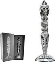 Unique Wand Dice for DND Dungeons and Dragons 7-in-1 Metal Spinner dice for D20 D12 D10 D8 D6 D4 D% dice Goblin Collection(Moonlight Silver)