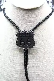Route 66 Bolo Tie Travel Highway Interstate