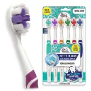 GuruNanda Butter On Gums with Softex Bristles Toothbrush for Kids & Adults 6...