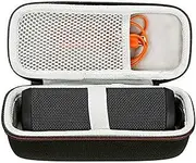 Hard Carrying Case for JBL Flip 6/5/4/3/ Flip Essential 2/Tuner 2 Portable Bluetooth Speaker, Waterproof Hardshell Case Protective Storage Bag with Mesh Pocket Fits Accessories