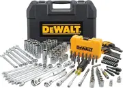DEWALT Mechanics Tools Kit and Socket Set, 142-Piece, 1/4 & 3/8" Drive, MM/SAE (