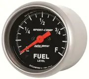 Auto Meter Sport-Comp Series Fuel Level Gauge 2-1/16" Programmable 0-280 ohms