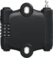 ABUS extendable Cable Lock - SportFlex 2504 - Bicycle Lock for mounting Under The Bottle cage - Combination Lock - Lightweight, Flexible, Space-Saving - Cable Length 90 cm