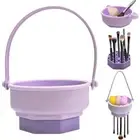 3 in 1 Makeup Brush Drying Rack Hangable Cleaning Tool Organizer Drying Shelf