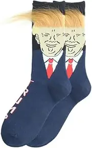 [AIMALL] Socks Funny FJB Socks American Flag Socks 2024 novelty Hair socks Gift