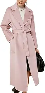 [HEYDHSDC] Women's Mid-Length Loose Hand-Made Wool Coat Double-Sided Cashmere Coat