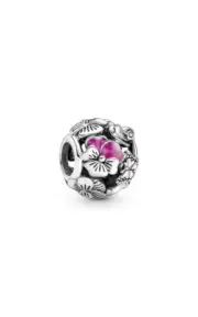 Pandora 925 Sterling Silver Pansy Flower Friends Charm 790759C01