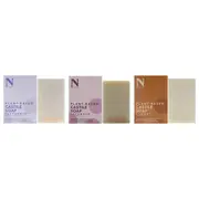 Castile Bar Soap Kit by Dr. Natural for Unisex - 3 Pc Kit 5oz Bar Soap - Peppermint, 5oz Bar Soap - Lavender, 5oz Bar Soap - Almond