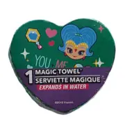 Shimmer and Shine Magic Face Washer Towel Children Bath All Cotton Green Design