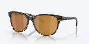 Costa Catherine Sunglasses Polarized - Womens - Tortoise w/Gold Mirror 580G Lens