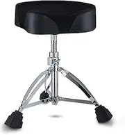 Adjustable Height Drum Throne with Padded Foldable Seat for Drummers Comfortable Cushion and Portable Music Chair for Adults