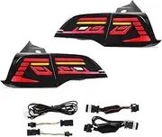 LED Tail Lights With Dynamic Turn Signal ABS+PMMA+PC Stop Light，Compatible For Tesla Model 3 Y 2017 2018 2019 2020 2021 2022 2023