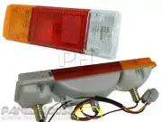 Tail Lights PAIR Square Plug fits Toyota Landcruiser 70 75 79 Series Ute (for: Toyota)