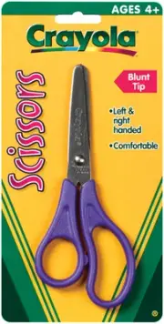 (36) pr Crayola 69-3009 Blunt Tip Children's Scissors for Ages 4 and up