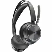 Poly Voyager Focus 2 Wired/Wireless On-ear, Over-the-head Stereo Headset - Black - Microsoft Teams Certification - Siri,