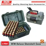 Mtm Deluxe Shotshell Ammo Case Holds 100 Rounds 12g/20g Camo Ammo Box W/ 2 Tray