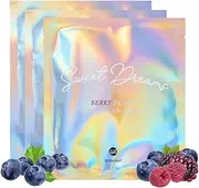[glowiest] Sweet Dreams Collagen Mask Set of 3, Brightening & Hydrating Face Collagen Jelly Mask, Collagen, Niacinamide, Vitamin C, Peptides, Korean Skincare (YUZU)… (BERRY)