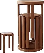 Round Stools - Nesting Table Backless Stool Set,Load Bearing Living Room Furniture Seat for Dining Room Kitchen Restaurants Schools Classrooms Cafes