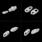 2Pcs 2 Hole Gel Silicone Overlapping Toe Separator Stretcher Protector Foot EOM