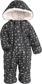 [Jessica Simpson] Baby Girls Snowsuit Pram with Polar Fleece Lining (Newborn/Infant)