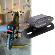 2x Motorcycle LED Brake Stop Rear Tail Light License For Honda CB100 CB200 CB350