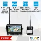 Digital Wireless 7" Splitscreen Monitor DVR Reversing Camera CMOS 12V 24V 2.4GHz