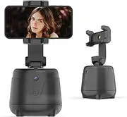Tracking Phone Holder 360° Rotation Auto Face Tracking Cell Phone Tripod Stand Gimbal No App Battery Ope ed for Video ing Live Streaming Vlog Selfie Black One Size