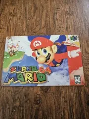 Super Mario 64 Poster Metal Tin Sign Game Room Wall Art N64 Nintendo Man Cave