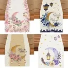 Heat Insulation EID Mubarak Tablecloth Anti-slip Table Cover Ramadan Kareem