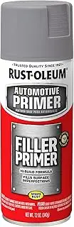 Rust-Oleum Automotive Filler Primer Spray Grey 340g - Hi-Build Formula, Fills Imperfections, Enhances Topcoat Adhesion & Appearance, Any Angle Spray with Comfort Tip, Idea for Metal, Wood & Fiberglass