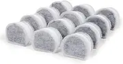 PetSafe Drinkwell Replacement Carbon Filters, Dog and Cat Ceramic and 2 Gallon Water Fountain Filters, 12-Pack
