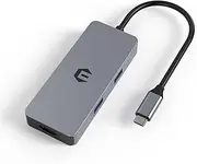 Tiergrade USB C Hub, 7 in 1 Multiport Adapter with 4K HDMI, 100W PD, 3USB-A 3.0 Ports, SD/TF Card Slot, Compatible with USB-C Laptops