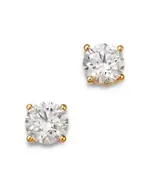 Bloomingdale's Fine Collection Certified Diamond Colorless Stud Earrings in 18K Yellow Gold, 1.00 tcw