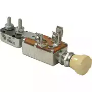 Push-Pull Switch 3 Position 30A 12V Off-On-On with Threaded Tabs & Screws